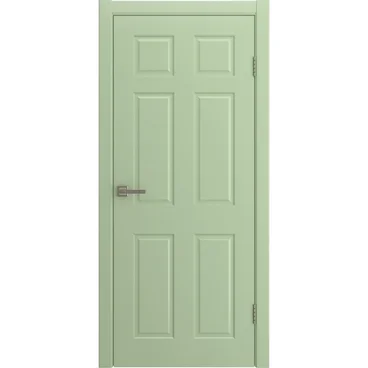 Межкомнатная дверь Дуэт фисташковая эмаль RAL 6019 глухая