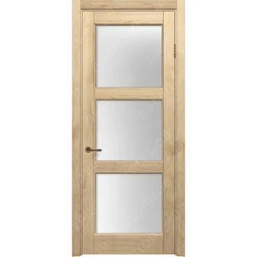 Межкомнатная дверь массив дуба без сучка Дверцов Торджано остеклённая