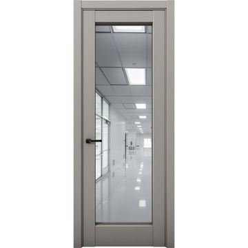 Межкомнатная дверь Кобальт 42 варм грей с зеркалом