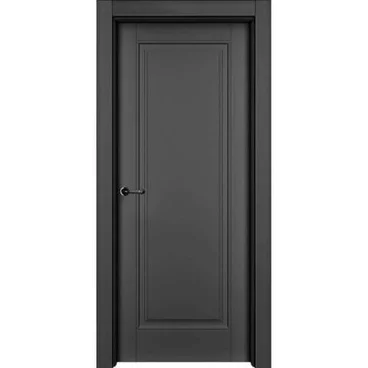 Противопожарная дверь Оксфорд чёрная эмаль EIS60