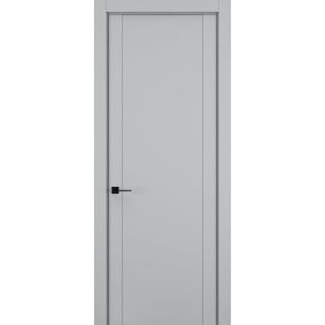 Межкомнатная дверь керамик FL 1 шеллак серый глухая