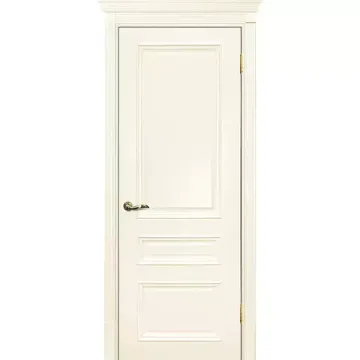 Межкомнатная дверь эмаль Текона Смальта 06 слоновая кость RAL 1013 глухая
