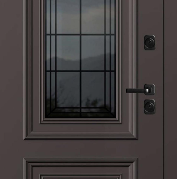 Внешняя сторона входной двери Исландия Термо с остеклением