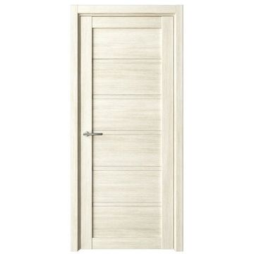 Межкомнатная дверь Вена экошпон белый кипарис глухая