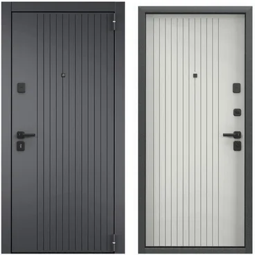 Входная дверь Super Omega PRO PP ПВХ оскуро OP-L1 ПВХ ферро OP-L1