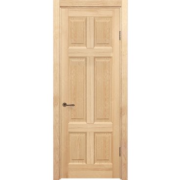 Межкомнатная дверь массив сосны Дверцов Граттери глухая