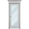 Межкомнатная дверь эмаль Ofram Танжер X белая остеклённая