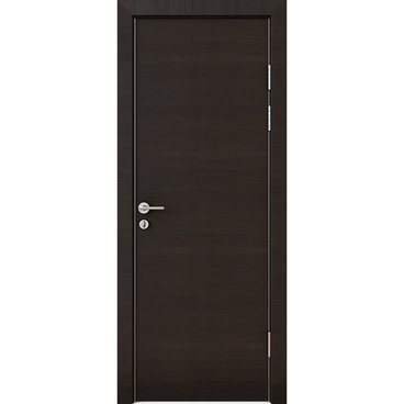 Звукоизоляционная дверь DG-600 ПВХ венге горизонтальный 42 дб AL кромка авто порог