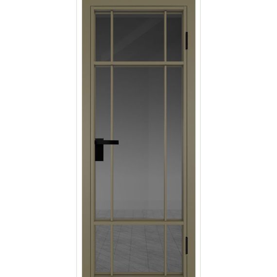 Межкомнатная дверь алюминиевая Profil Doors 8AG шампань остеклённая