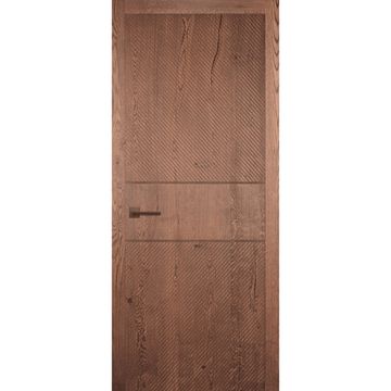 Межкомнатная дверь массив дуба Легно 11 дуб морёный глухая