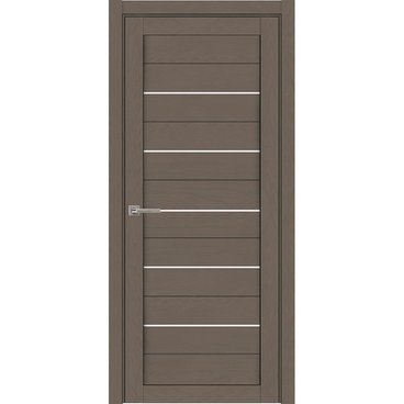 Межкомнатная дверь Light Soft touch 2127 софт тортора остеклённая