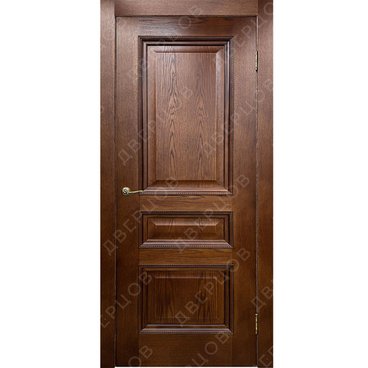 Межкомнатная дверь шпонированная Ситидорс Бристоль 2 дуб морёный глухая