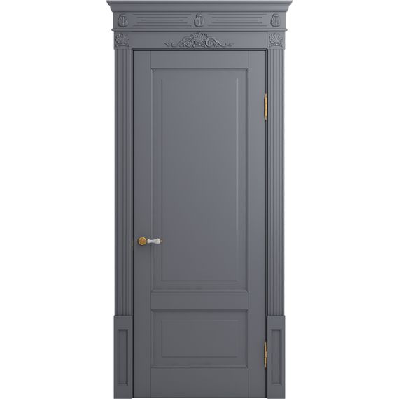 Межкомнатная дверь массив бука Viporte Бьелла тауп глухая