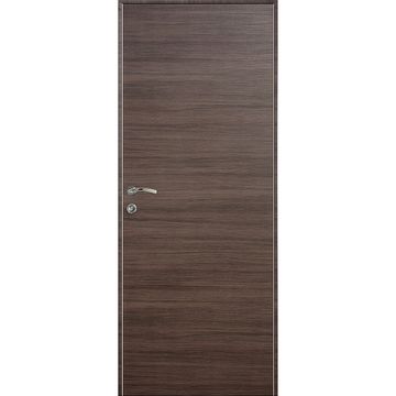 Дверь влагостойкая Kapelli Eco с 2-мя алюминиевыми торцами дуб серый
