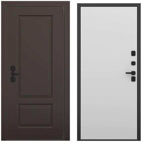 Входная дверь Шэбби амаретто силк панель гладкая манхеттен