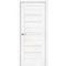 Фото двери эко шпон Порта 30 snow veralinga остеклённая