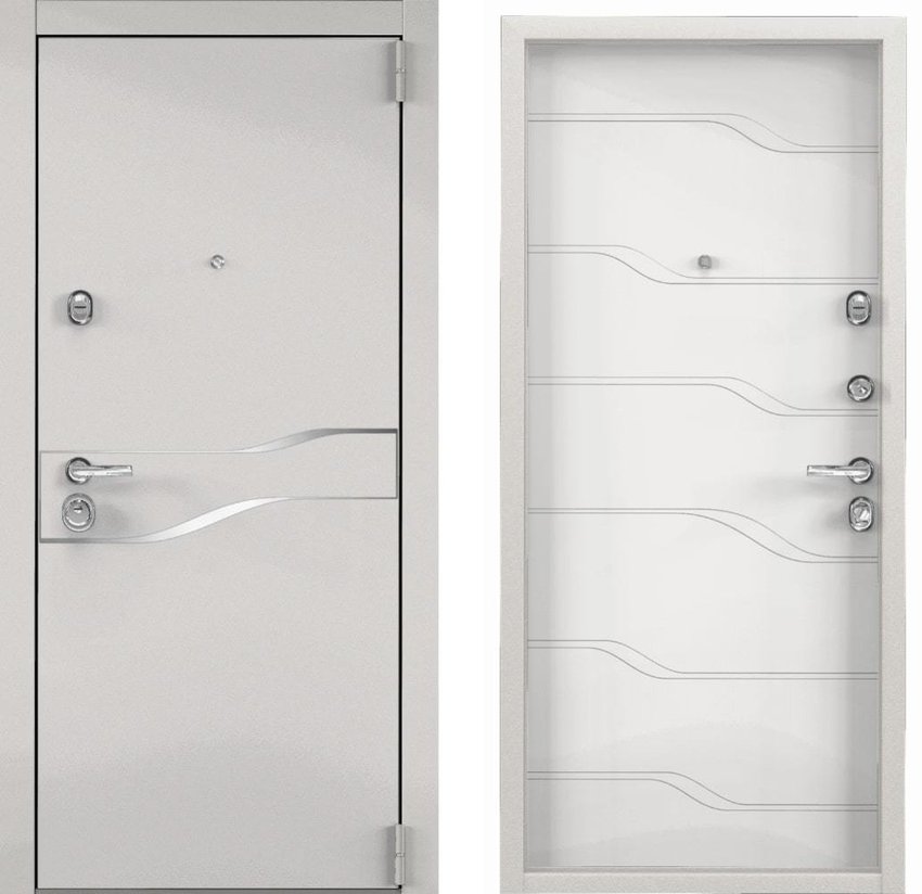 Фото входной двери Torex Super Omega 100 SP-15 колоре бьянко SO-NT-6 СТ милк матовый