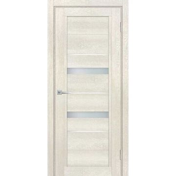 Межкомнатная дверь экошпон Мариам Техно-802 бьянко стекло сатинат графит