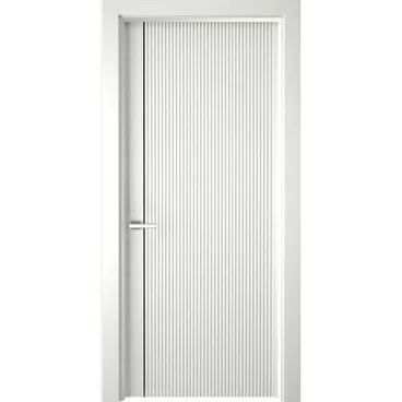 Межкомнатная дверь эмаль Лайн 1 белая глухая