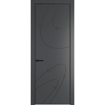 Межкомнатная дверь 5PA графит глухая