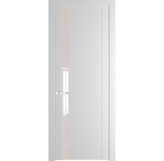 Межкомнатная дверь 1.2P крем вайт остеклённая