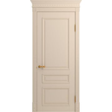 Межкомнатная дверь массив бука Viporte Рим ваниль глухая