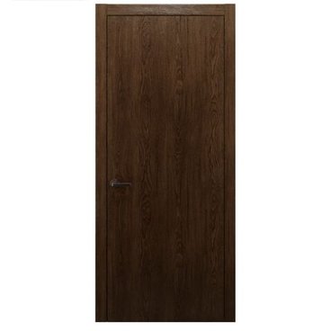 Межкомнатная дверь массив дуба Alvero Флэт-IV орех глухая