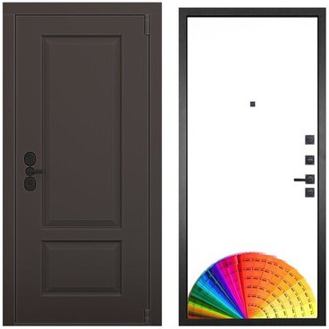 Входная дверь Шэбби амаретто силк панель МДФ под покраску