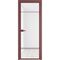 Алюминиевая межкомнатная дверь 4AХ красный антрацит остеклённая