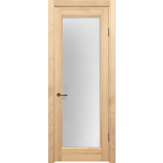 Фото межкомнатной двери массив сосны Кастро ПО под покраску остеклённая