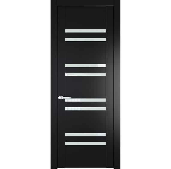 Межкомнатная дверь 1.6P блэк остеклённая