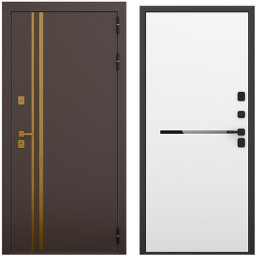 Входная дверь Баухаус амаретто силк панель горизонт