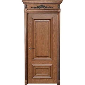 Межкомнатная дверь шпон Капри дуб натуральный с патиной глухая