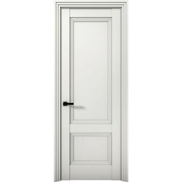 Межкомнатная дверь экошпон Кобальт 39 милк глухая