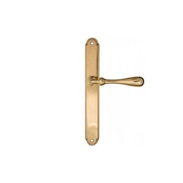 Ручка на планке для межкомнатной двери Retro PL01-OLV латунь полированная