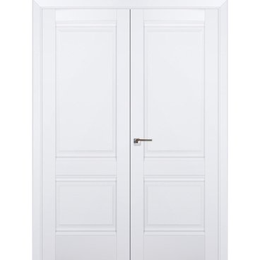 Двустворчатая распашная дверь Кобальт 11.1 аляска глухая