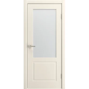 Межкомнатная дверь эмаль Капри 2 шампань со стеклом