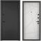 Фото входная cтальная дверь Torex Delta PRO MP темно-серый букле графит D6-26 ПВХ КТ белый