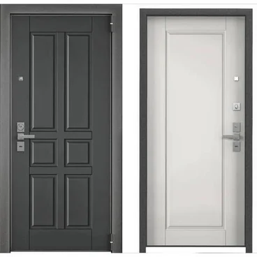 Входная дверь Ultimatum Next NC-4 тёмный пепел UC-4 милк матовый