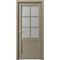 Межкомнатная дверь винил Киото серый со стеклом