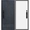 Входная дверь Осло смарт бетон антрацит панель гладкая белая