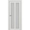 Межкомнатная дверь экошпон Турин 521.22 ясень серебристый остеклённая