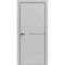 Межкомнатная дверь Porta-50.1 4AB серая Shellac Grey Al чёрная кромка с молдингом