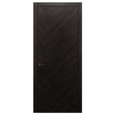 Межкомнатная дверь массив дуба Alvero Флэт-IХ винтаж глухая