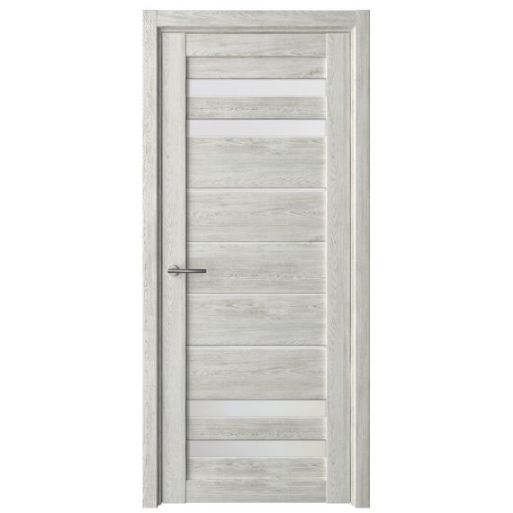 Фото двери Пекин экошпон дуб нордик со стеклом