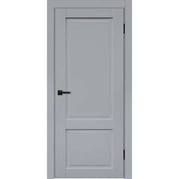 Межкомнатная дверь эмалит Классик 2 светло-серый глухая