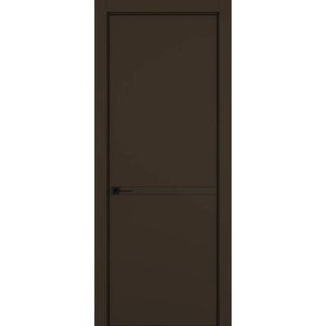 Межкомнатная дверь керамик MN 3 коричневый глухая