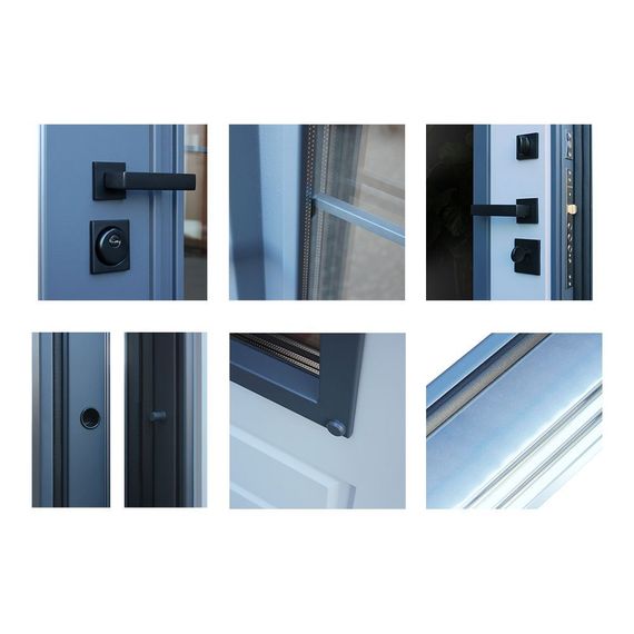 Входная уличная дверь Эльбрус с окном