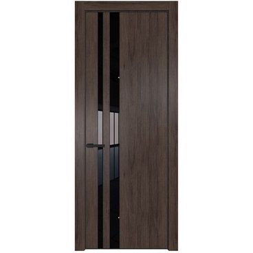 Межкомнатная дверь 20NA дуб тобакко остеклённая